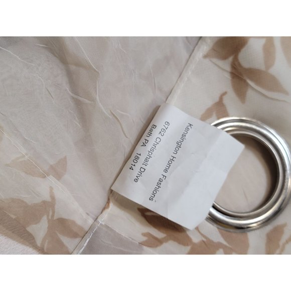 Kensington Home Fashions, Sheer Window Panels w/ Gromets, Set of 2 Panels - Picture 2 of 5